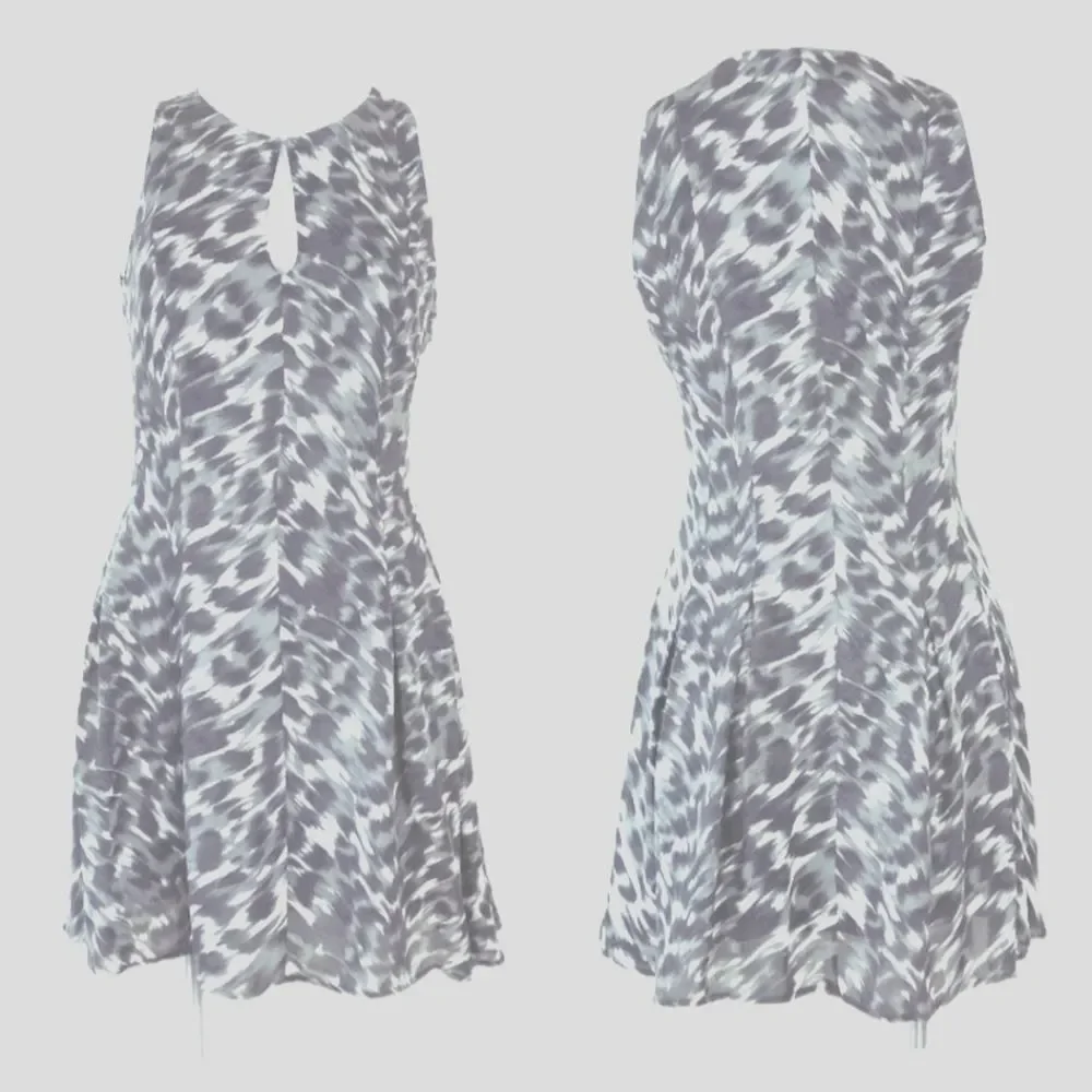 Joie L 100% silk Fit & Flare Keyhold Skater Dress - Picture 2 of 9